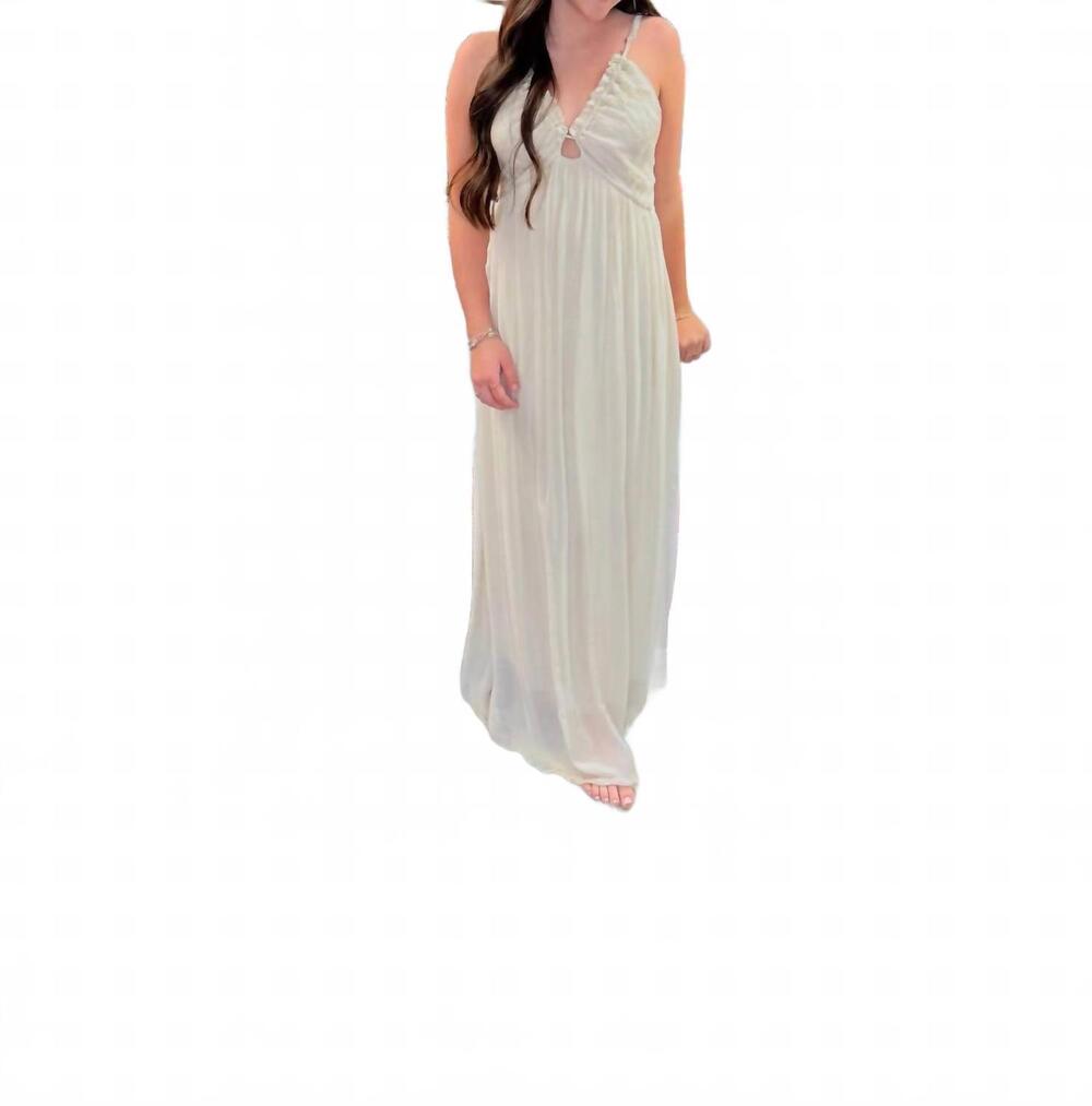 NEW DELUC women's dolce dress in white